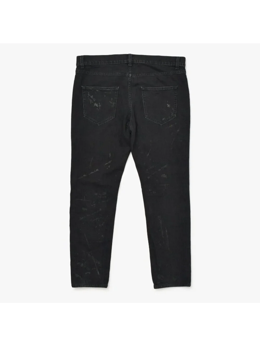 Saint Laurent Paris Skinny Denim Pants Cotton Black